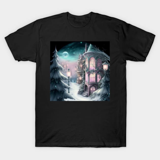 Christmas Wonderland Fairytale T-Shirt by AICreateWorlds